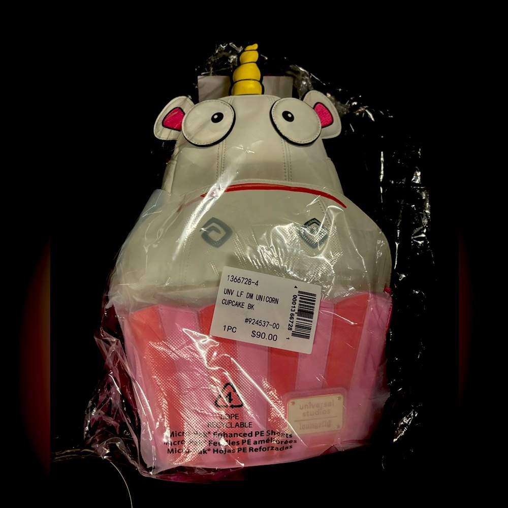 Loungefly unicorn cupcake backpack